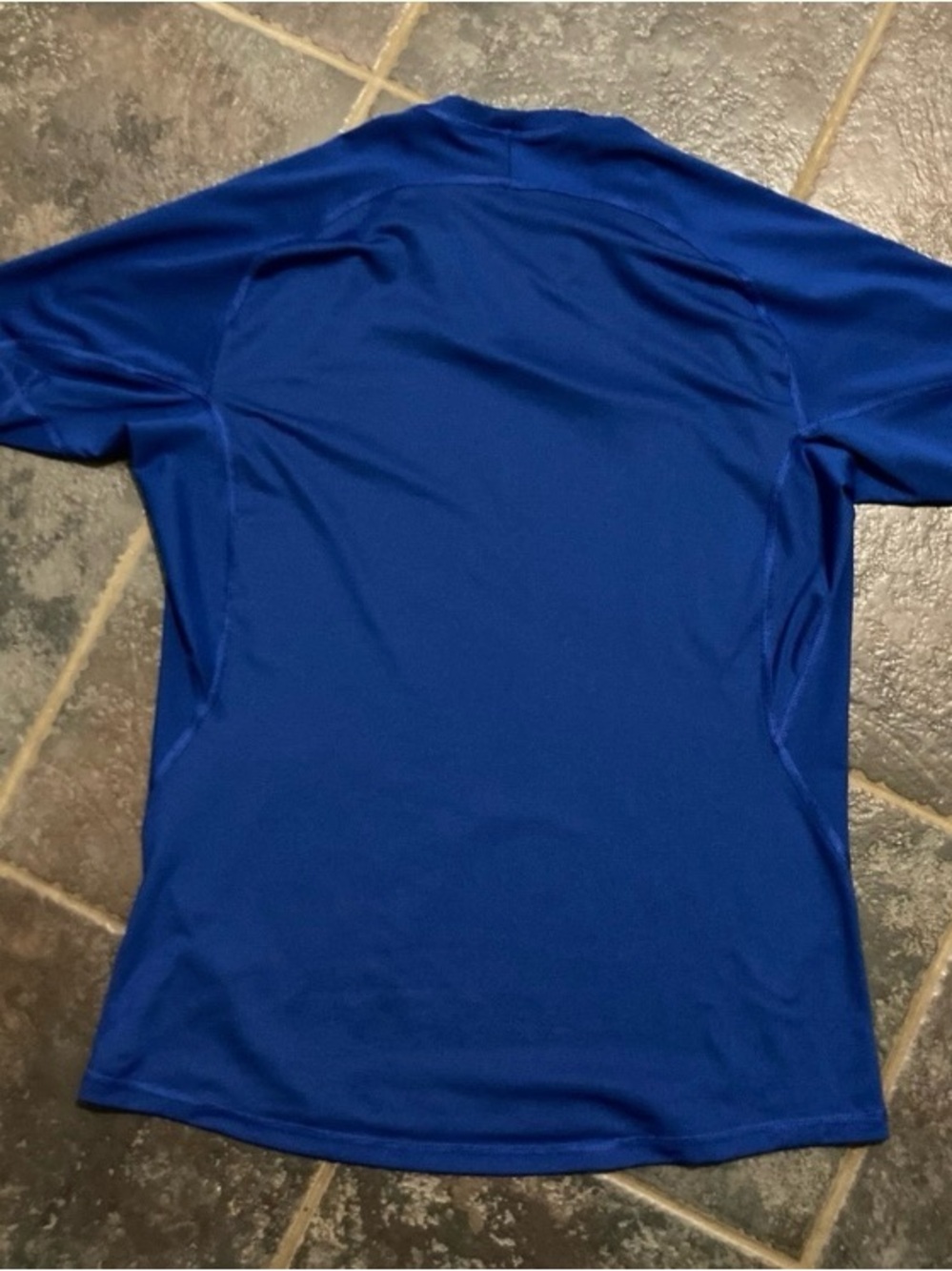 adidas Blue Performance Short-Sleeve Compression Training Shirt Size XL - Picture 2 of 8